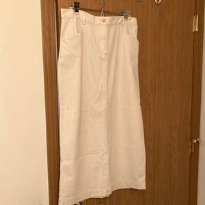 Beige mid length skirt, Christopher Banks, size 10, almost like new
